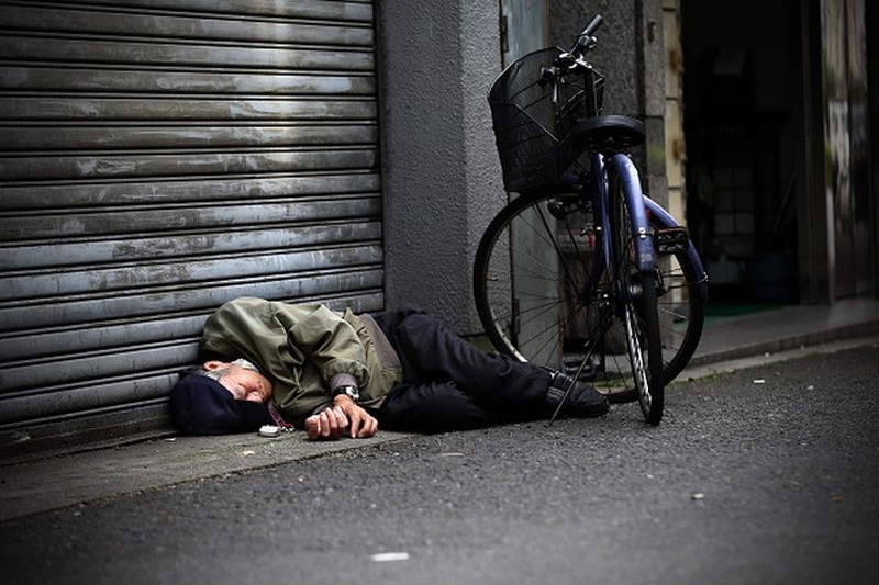 Gelandangan di Jepang