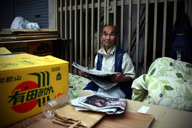 Gelandangan di Jepang