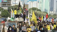 Mobil komando pun didatangkan para massa aksi.