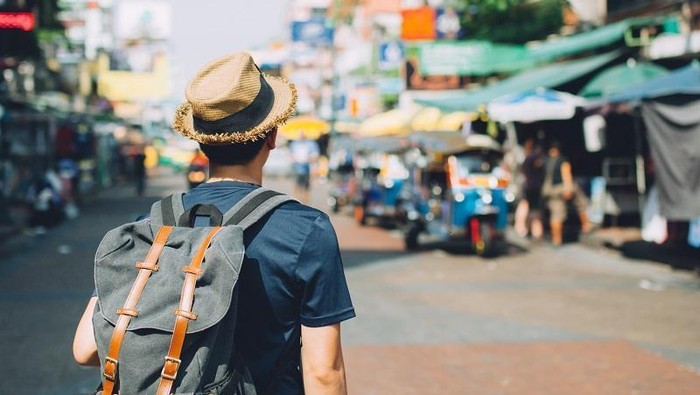 Ilustrasi Traveler atau Pelancong