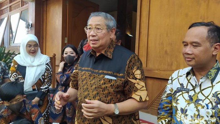 Mantan Presiden Susilo Bambang Yudhoyono di Magelang, Selasa (28/6/2022).