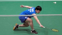 Akane Yamaguchi kalah dengan skor 21-14, 21-14.