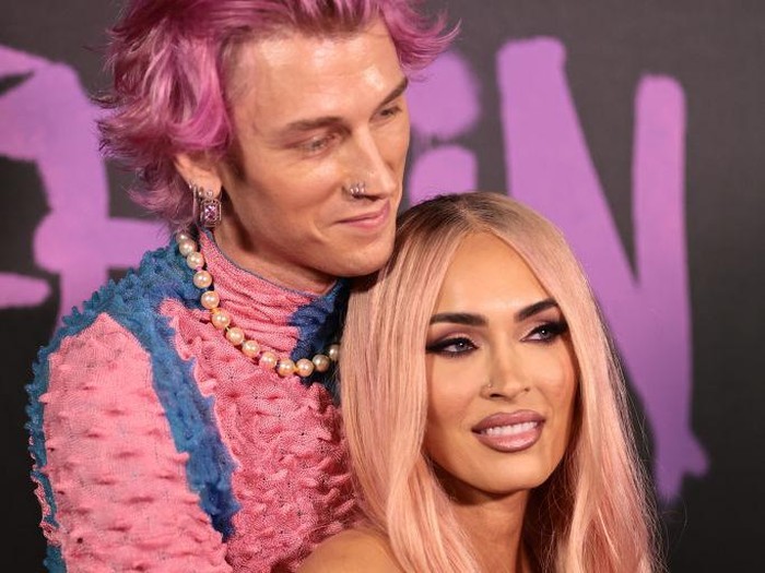 NEW YORK, NEW YORK - JUNE 27: Megan Fox attends Machine Gun Kellys Life In Pink premiere at on June 27, 2022 in New York City. (Photo by Jamie McCarthy/Getty Images)