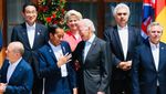 Momen Jokowi Dipeluk Macron, Dirangkul Joe Biden di KTT G7