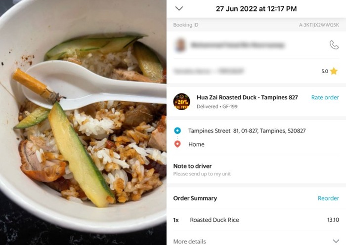 Nasi Bebek Zonk Ada Puntung Rokok