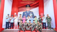 Hal ini dilalukan guna menggelorakan semangat TNI-Polri bersinergi dan selalu solid.