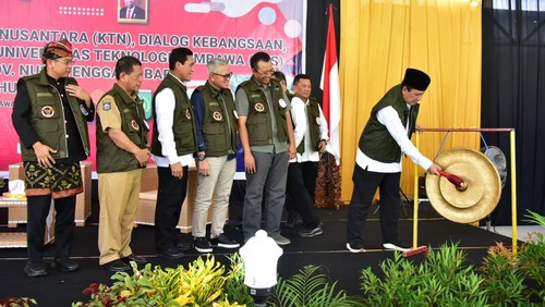 Peresmian KTN dan Warung NKRI di Sumbawa, NTB, Senin (27/6/2022).