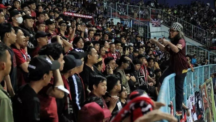 Suporter PSM Makassar.