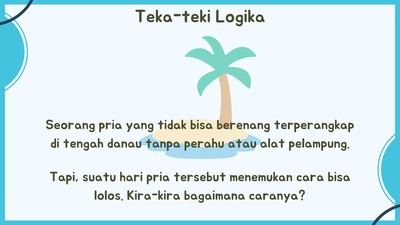 Bisa Jawab Teka-teki Ini Dijamin Bakal Bikin Kamu Merasa Lebih Pintar