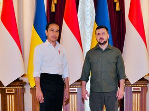 Jokowi Bertemu Zelensky di Istana Maryinsky Kyiv