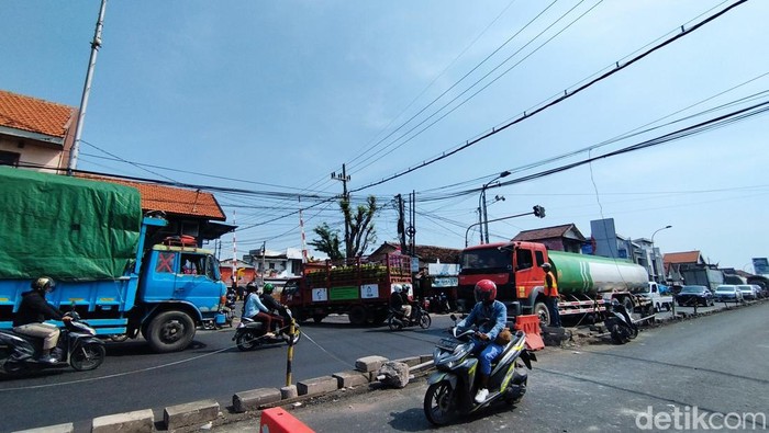 Kemacetan di Duduksampeyan Gresik