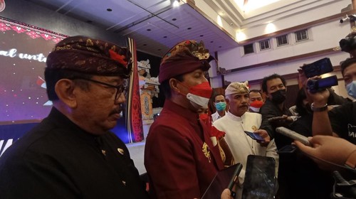 Kepala BNPT Komjen Boy Rafli Amar saat ditemui wartawan di Kabupaten Badung, Bali, Rabu (29/6/2022).