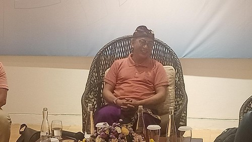 Ketua Perhimpunan Hotel dan Restoran Indonesia (PHRI) Denpasar, Ida Bagus Gede Sidharta Putra ditemui di Griya Santrian Resort di Jalan Danau Tamblingan 47 Sanur, Denpasar, Bali, Rabu (29/6/2022).