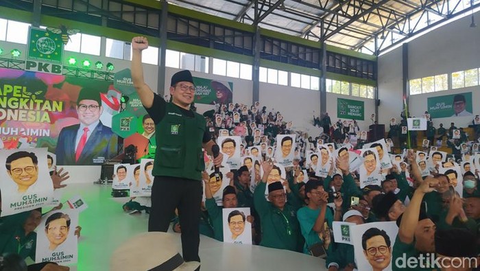 Ketua Umum PKB Muhaimin Iskandar dalam apel Kebangkitan Indonesia di Magelang, Rabu (29/6/2022).