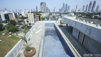 Waktu terbaik untuk datang ke Taman Parkir adalah di sore hari karena pengunjung bisa sambil melihat sunset yang berlatarkan pemandangan gedung-gedung tinggi kota Jakarta.