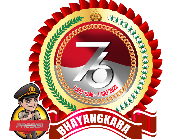 Logo HUT Bhayangkara ke 76 sudah diterbitkan oleh Polri. HUT Bhayangkara adalah hari ulang tahun Kepolisian Negara Republik Indonesia (Polri).