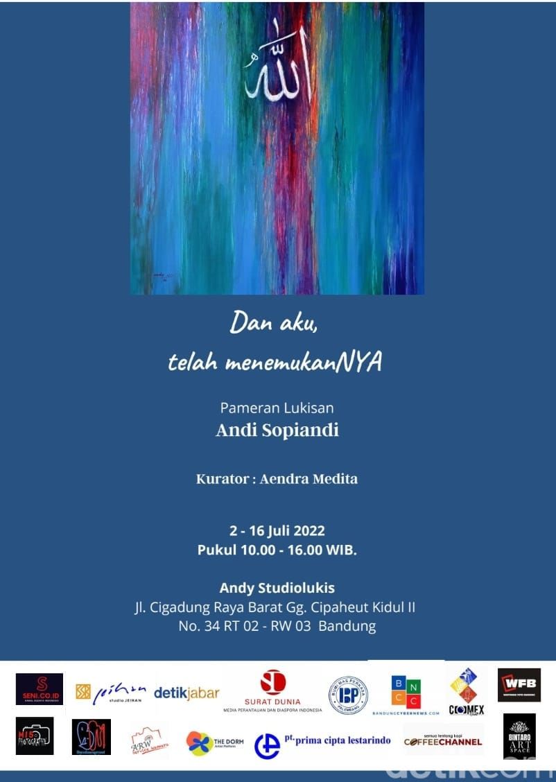 Pameran lukisan tunggan Andi Sopiandi.