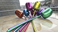 Patung buket Tulip ini juga memecahkan rekor sekitar Rp 330 miliar yang dibuat pada 1995-2004. Patungnya menjadi karya seni termahal kedua untuk seniman yang masih hidup. Foto: © nathalie paco/Demotix/Corbis/nathalie paco