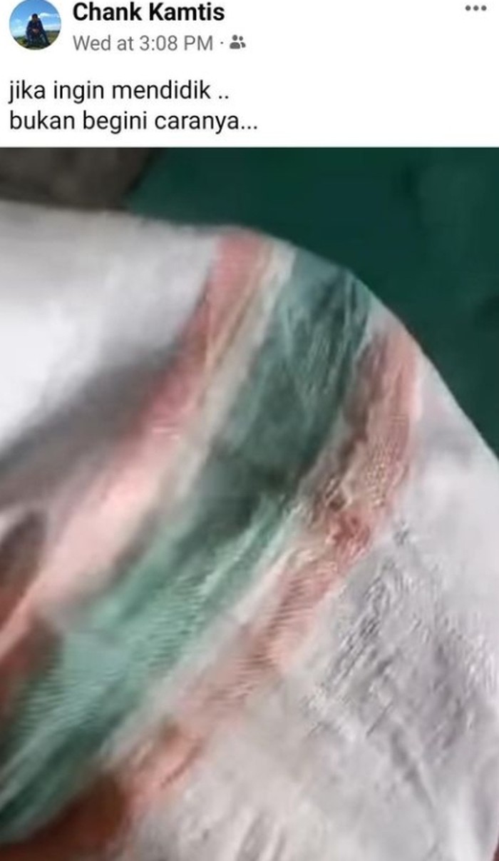Penganiayaan bocah yang diikat dalam karung viral di media sosial.