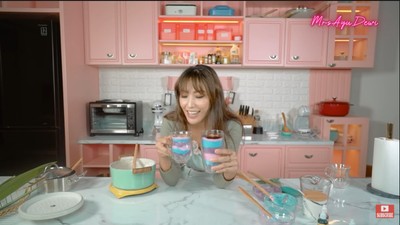 Keren! Ini Penampakan Dapur Ayu Dewi yang Bertema Warna Pastel