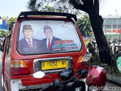 Gambar Prabowo-Cak Imin Mejeng di Angkot Bekasi, Ini Penampakannya