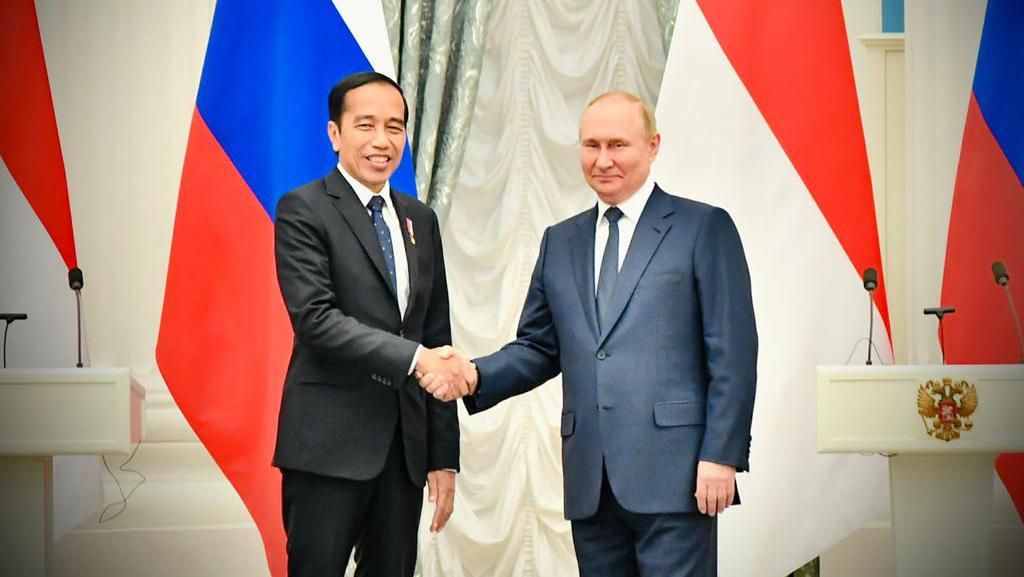 Bertemu Putin, Jokowi Minta Jaminan Keamanan Jalur Ekspor Pangan Ukraina