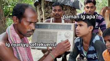 Bahasa anak sekarang banget nih, cari yang sefrekuensi. Foto: (Twitter)