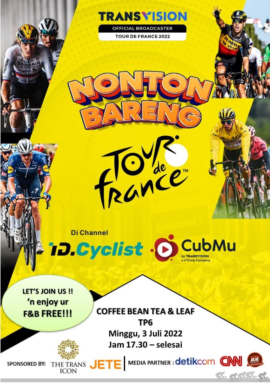 Nobar Tour de France gratis
