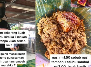 Beli Nasi Bungkus Kuah Kari, Pria Ini Harus Bayar Rp 1.700 untuk Kuahnya