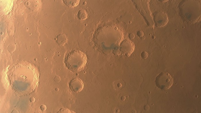 An image of Mars taken by Chinas Tianwen-1 unmanned probe is seen in this handout image released by China National Space Administration (CNSA) June 29, 2022. CNSA/Handout via REUTERS  ATTENTION EDITORS - THIS IMAGE WAS PROVIDED BY A THIRD PARTY. NO RESALES. NO ARCHIVES.