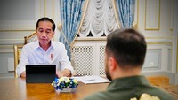 Jokowi mengatakan kedatanganya ke Kyiv untuk bertemu dengan Zelensky membawa misi perdamaian. Perjalanan saya ke ibu kota Ukraina dan bertemu Presiden Zelensky semata-mata untuk membawa misi perdamaian, kata Jokowi. Foto: (Laily Rachev - Biro Pers Sekretariat Presiden)