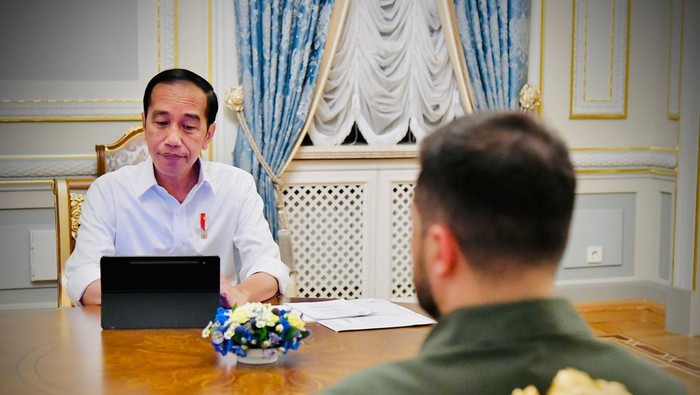 Presiden Jokowi dan Presiden Ukraina Volodymyr Zelensky (Laily Rachev - Biro Pers Sekretariat Presiden)