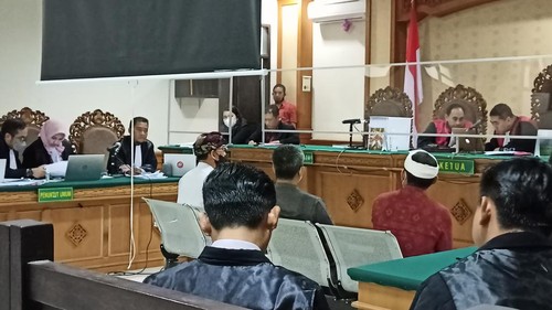 Sidang lanjutan korupsi DID Tabanan 2018 dengan Terdakwa Dewa Nyoman Wiratmaja yang menghadirkan mantan Kepala Bapelitbang Tabanan, mantan Kasubag Perencanaan Bapelitbang Tabanan, dan anggota Banggar DPRD Tabanan pada Kamis (30/6/2022)