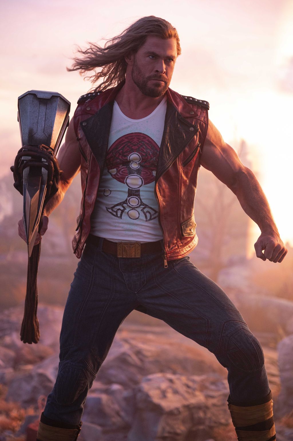 Chris Hemsworth as Thor in Marvel Studios' THOR: LOVE AND THUNDER. Photo by Jasin Boland. ©Marvel Studios 2022. All Rights Reserved.
