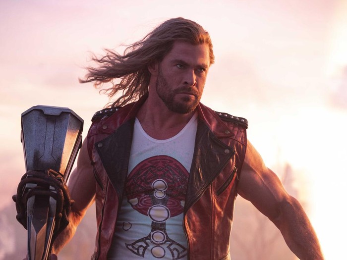 Chris Hemsworth as Thor in Marvel Studios THOR: LOVE AND THUNDER. Photo by Jasin Boland. ©Marvel Studios 2022. All Rights Reserved.