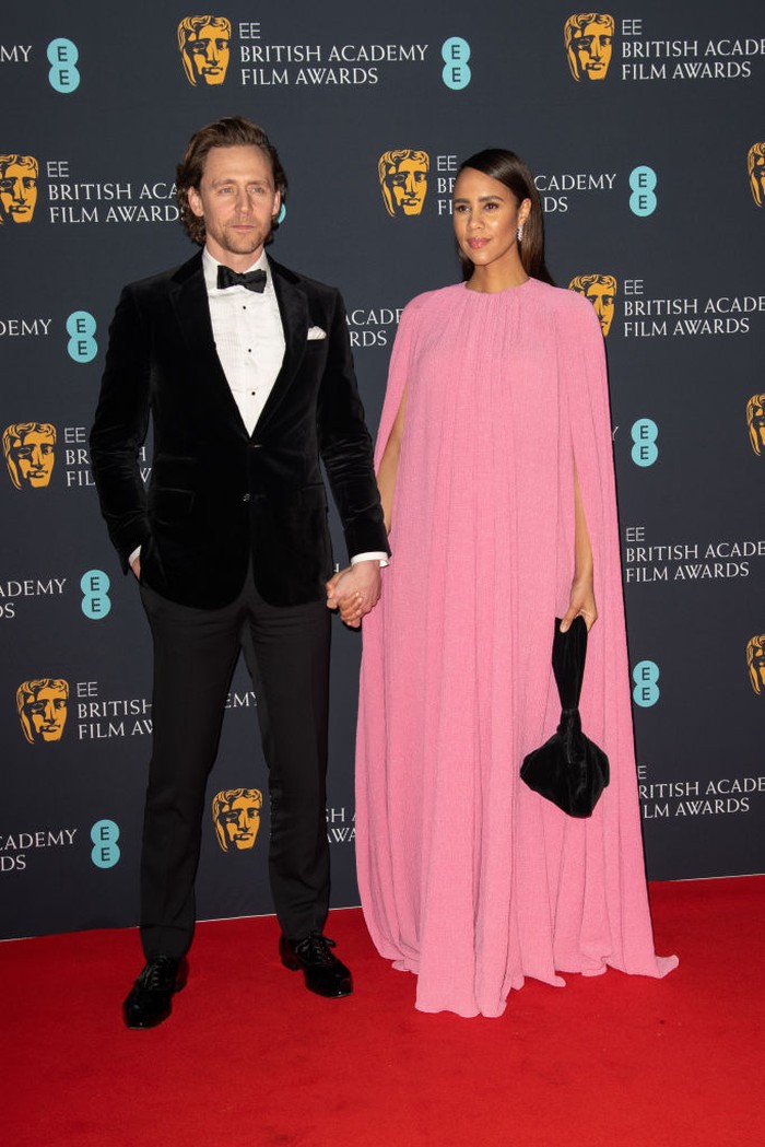 LONDON, ENGLAND - MARCH 13:  Tom Hiddleston and Zawe Ashton attend the EE British Academy Film Awards 2022 dinner at The Grosvenor House Hotel on March 13, 2022 in London, England.  (Photo by Joseph Okpako/WireImage)