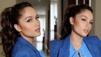 Cinta Laura menggunakan jasa MUA ternama untuk hari pertama itu. Foto: Instagram Cinta Laura