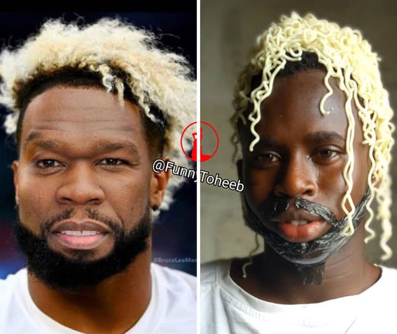 Aktor, komedian, model sekaligus influencer Funny Toheeb punya sejumlah kreasi mengikuti gaya seleb yang bikin ketawa. Berikut ini contohnya.