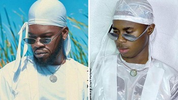 Menggantikan kacamata dengan sendok untuk meniru Samuel Perry. Foto: Funny Toheeb via Bored Panda