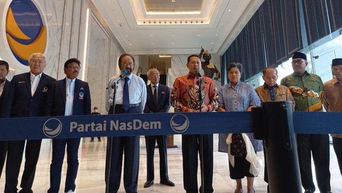 Konferensi pers di kantor NasDem (Anggi-detikcom)