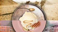Banyak orang menyangka es krim aslinya dari Italia, tapi ternyata salah. Konon es krim pertama kali ditemukan di Mongolia dari ketidaksengajaan susu yang membeku akibat cuaca dingin.