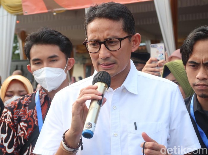 Menparekraf Sandiaga Salahuddin Uno di Sleman, Jumat (1/7/2022).