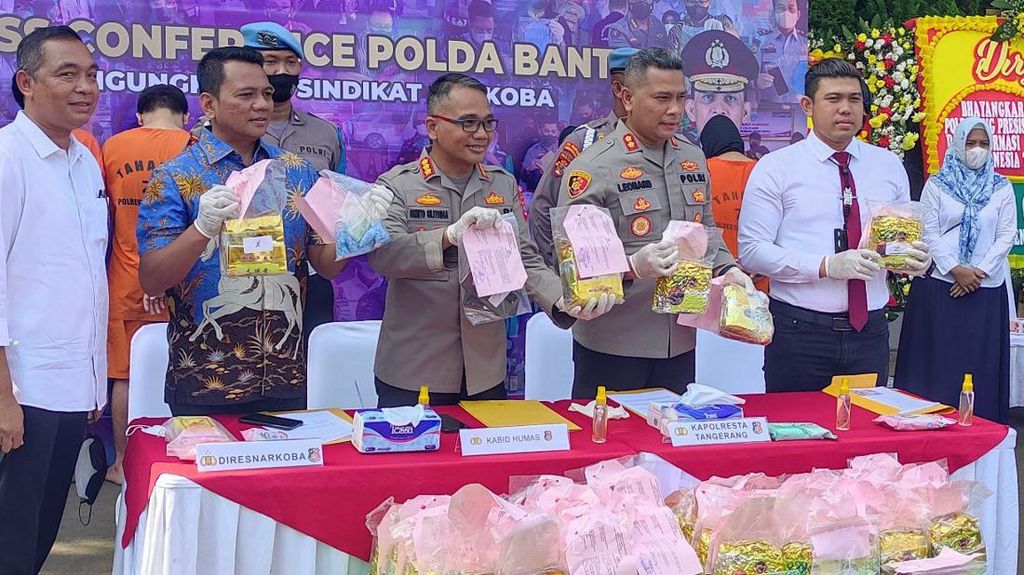 Polda Banten Gagalkan Peredaran 43 Kg Sabu, 7 Tersangka Ditangkap
