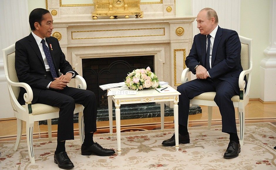 Presiden RI Jokowi dan Presiden Rusia Vladimir Putin (Dok. Pemerintah Kremlin)