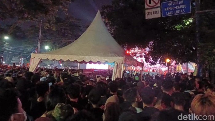 Suasana konser dalam rangka HUT Kota Medan