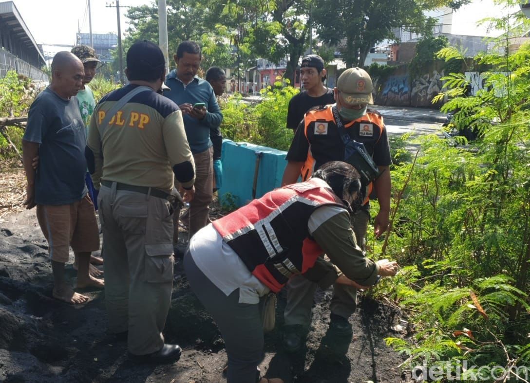 Temuan diduga bayi ternyata bangkai kucing di FR Ahmad Yani Surabaya