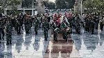 Upacara Militer Iringi Kepergian Tjahjo Kumolo ke Pusara Terakhir