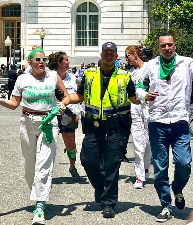 Namun, 50 tahun setelah pengesahannya, putusan tersebut dicabut oleh lima hakim agung dan berujung pro-kontra di Negeri Paman Sam. Bagi mereka yang menentang, pembalikan Roe v. Wade dianggap merenguk hak wanita atas tubuhnya. (Foto: Instagram/@busyphilipps)