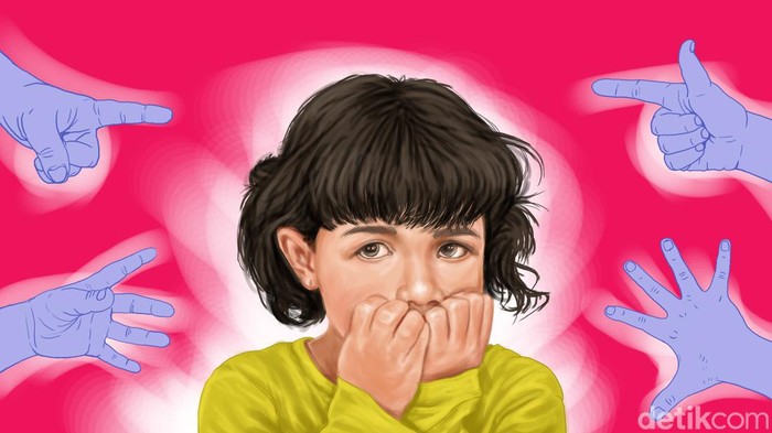 Ilustrasi Anak Ketakutan