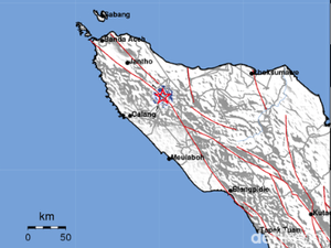 Gempa M 4,1 Guncang Aceh Jaya